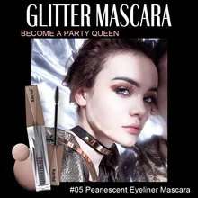 Color pearly shiny mascara 6 colors waterproof without makeup Colorful 4D Mascara Waterproof Lasting Thick Curling Blue Yellow B