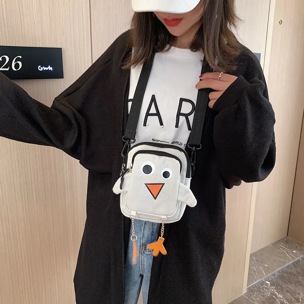 

women bag 2019 Women's Crossbody Shoulder Canvas Bag Cute Cartoon Funny Bag crossbody bags for women handbags Bolso Mujer S2