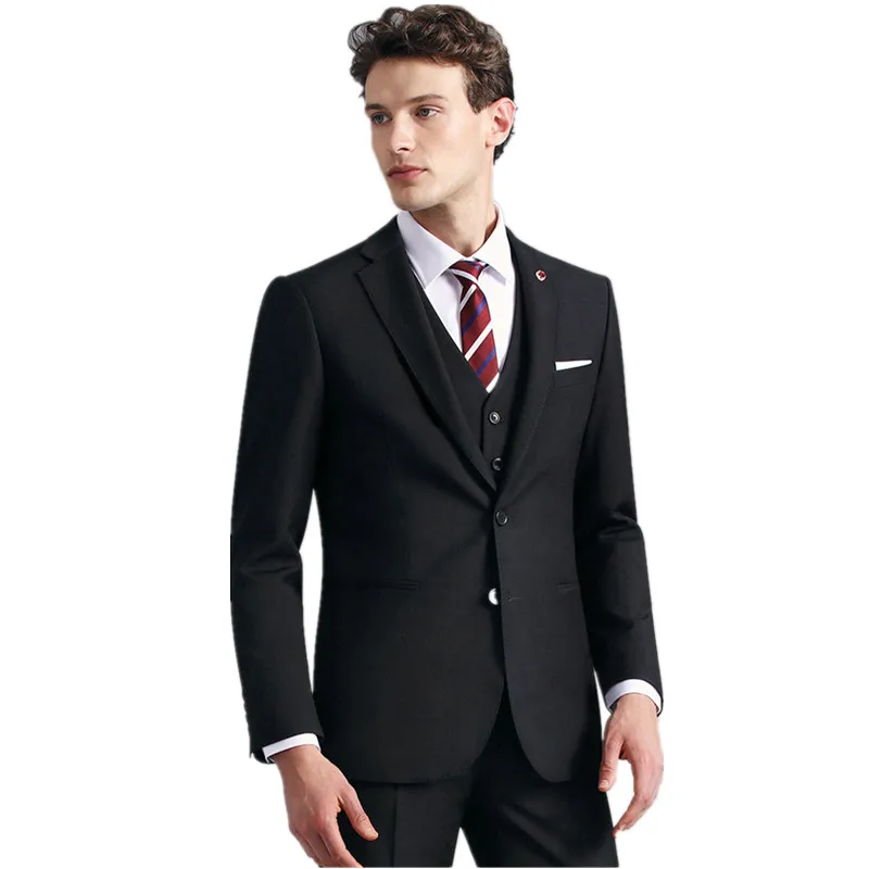 

Men's Business Vest Suit For Office 3 Piece Men's Formal Wear Pantsuits Womens Party Suits For Weddings Office Uniform Style