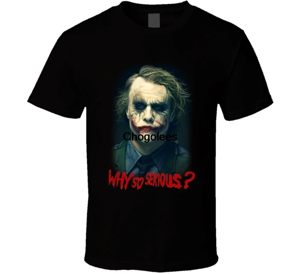Heath Ledger The Dark Knight Joker Men's Fashion Graphic Tee T-shirt |