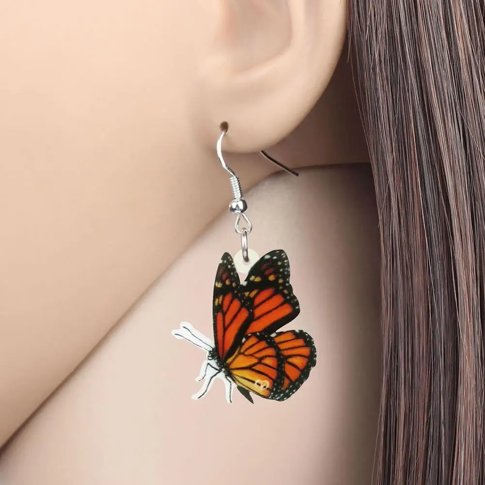 Monarch Butterfly Stud Earrings – LE CHIC MIAMI