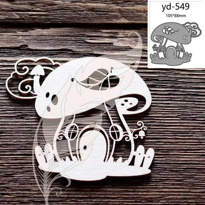 

Металлические штампы для вырезания форма для вырезания грибов украшение дома для скрапбукинга бумаги рукоделия Нож Форма лезвие перфоратор трафареты