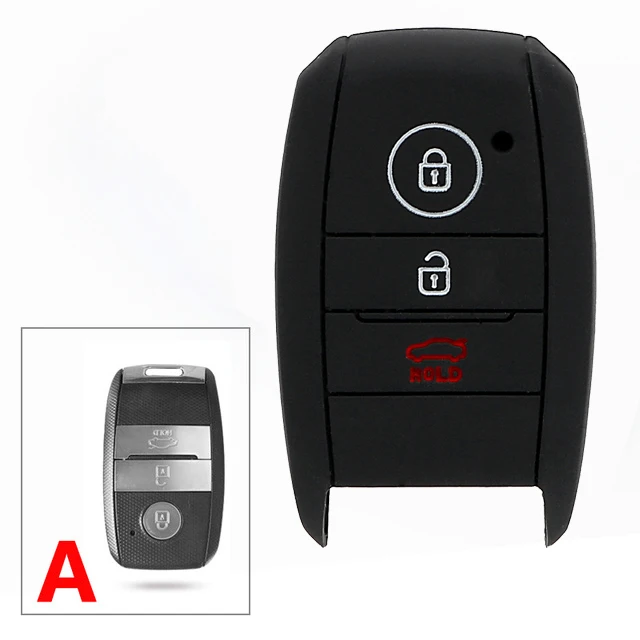 Чехол для ключей для Kia Rio K2 K3 K5 KIA Shuma Sportage Sorento Carens Carnival hyundai i20 i30 i40 i35 iX20 IX25 Creta IX35 - Цвет: Kia-A-Black