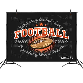 

LB Polyester or Vinyl Football Sports Backdrop Vintage Photography Props Photography Background Children Baby Photo Studio