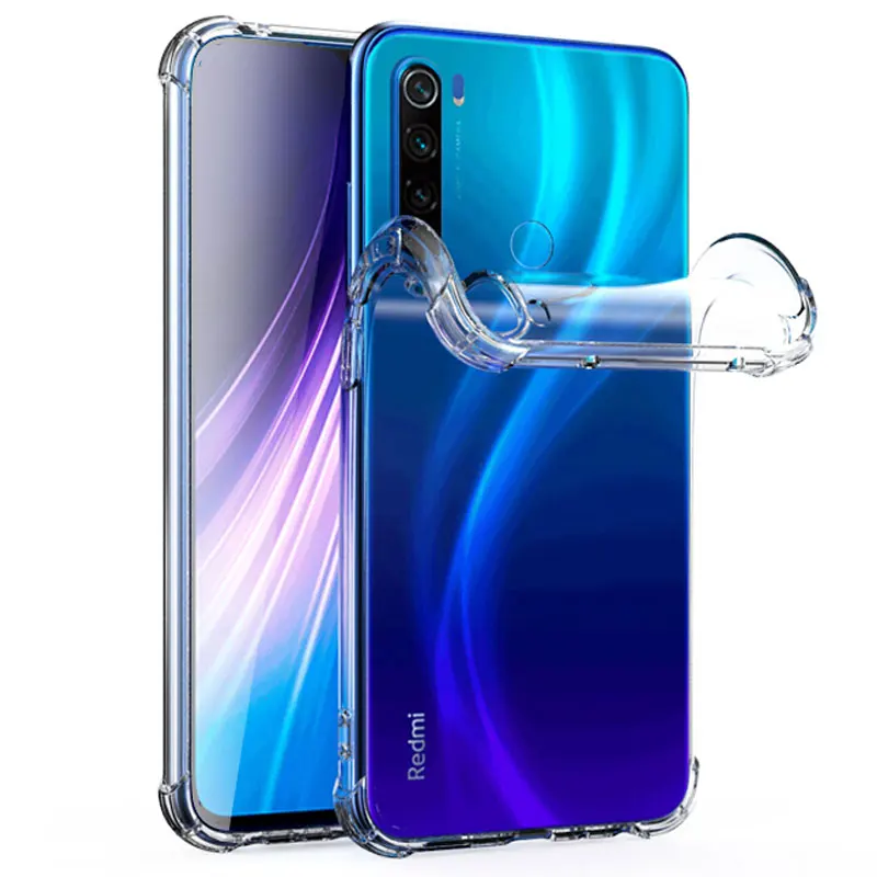 Чехол для телефона из ТПУ Redmi Note 8 Pro прозрачный силиконовый чехол A3 Lite 5 6 7 задняя