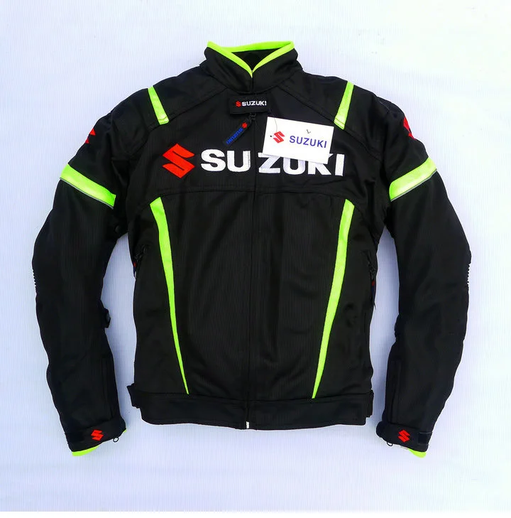 

New Arrival Men Motorcycle Racing Jackets for SUZUKI Mesh Jackets Offroad Motocross Riding Jacket with 5pcs Protectors