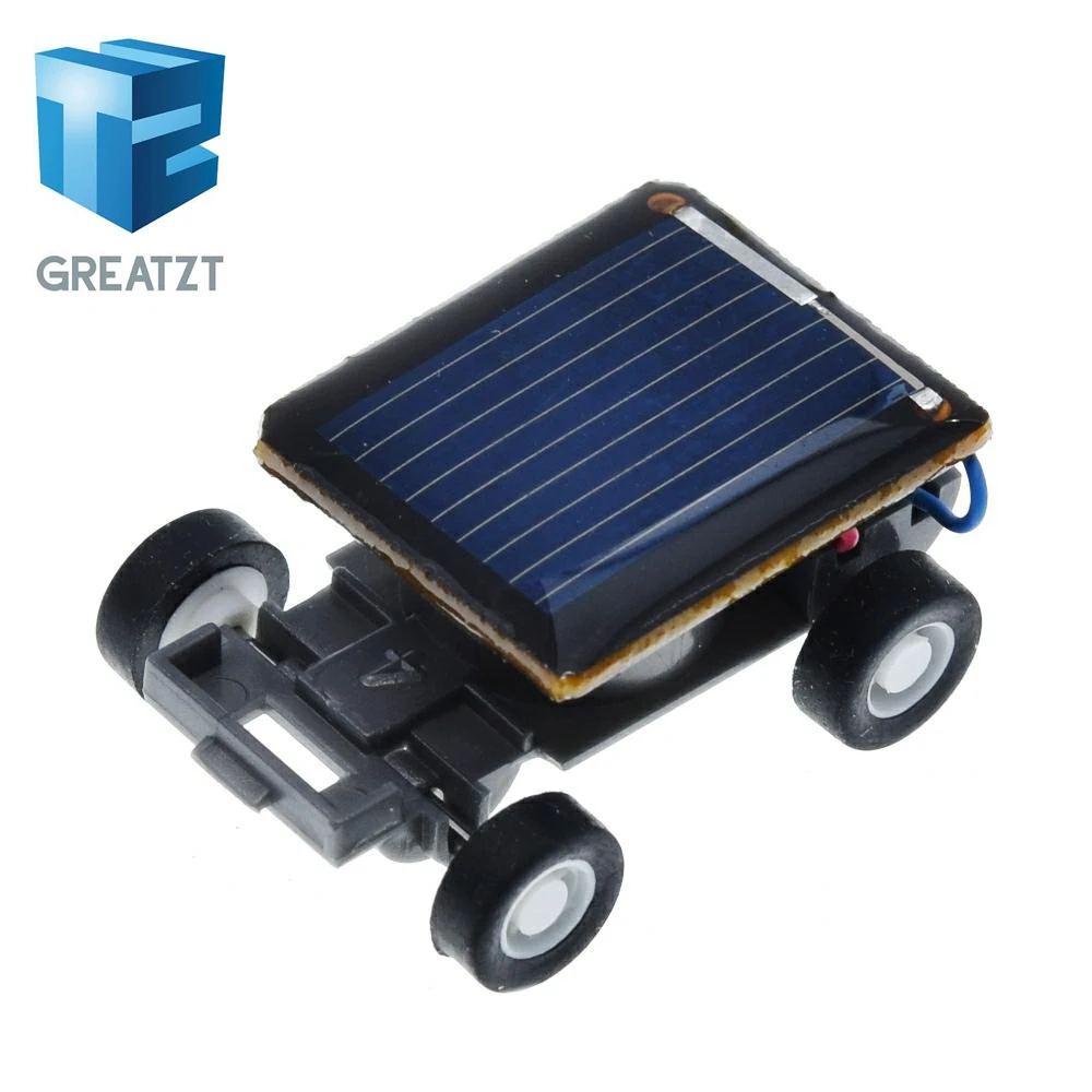 1x Smallest Solar Powered Robot Car Vehicle Educational Toy Cute Mini T9Q5 