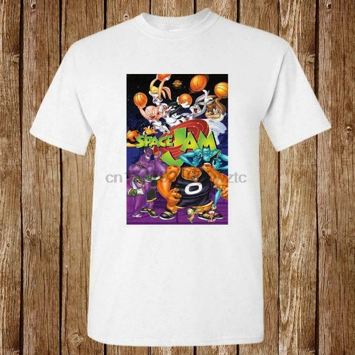Новый Космический Джем Баскетбол LOONEY VS MONSTARS новый унисекс США размер футболка EN1 |