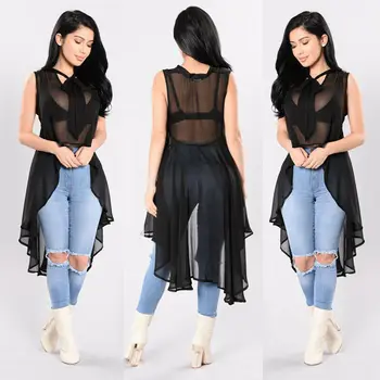 

SEXY Women See Through Mesh Sheer Bikini Cover Up Tops Summer Tops Shirt Blouse Bikini Cover Up Beachwear