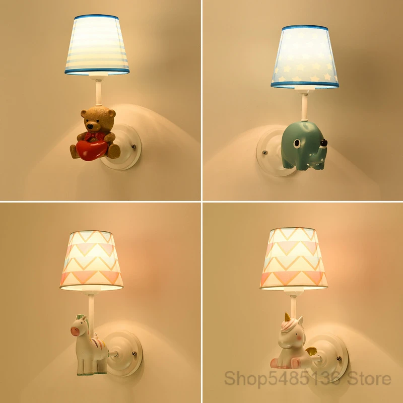 Animal Wall Lamps Modern Led Wall Light Fixtures Bear Horse Elephant