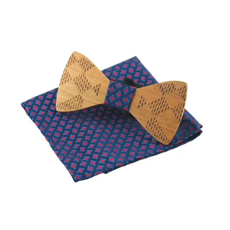  New Arrival Solid Good Wooden Bow Ties for Men Boys Accessories Fashion Casual Wooden Bowtie Handke