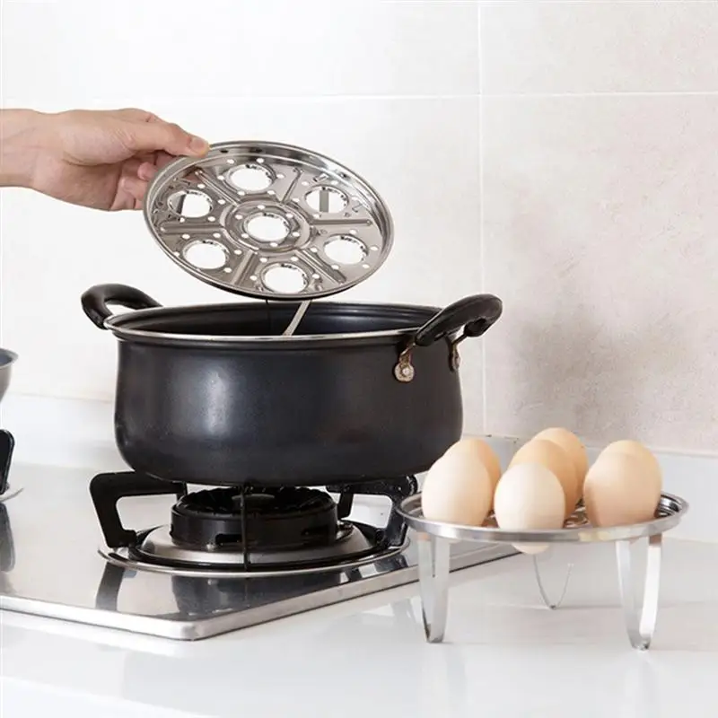 2 шт. нержавеющая сталь яйцо Пароварка стойки пластины составной круглый подставка для приготовления на пару для дома кухня приготовления пищи
