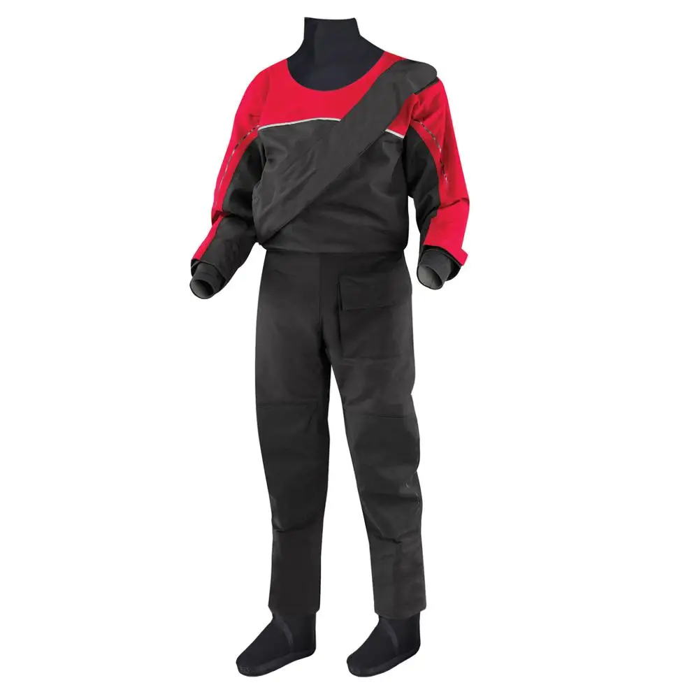 US $372.00 Junior Kids Youth Junior Rookie Dry Suit Waterproof Drysuits Front Zipper Neoprene Suit For Sailing Kayak Watersports Adventure