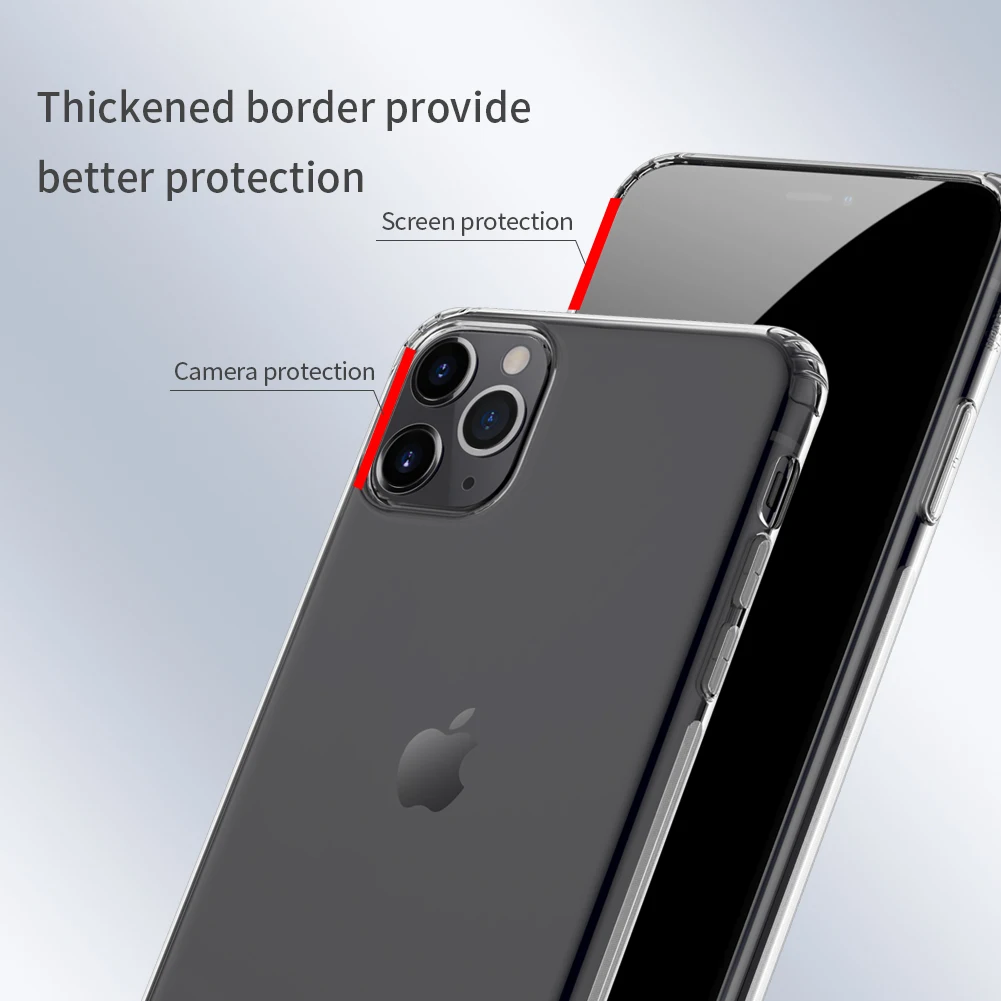 Nillkin для iPhone 11 Pro Чехол природа ТПУ чехол s ультра тонкая задняя крышка мягкая оболочка