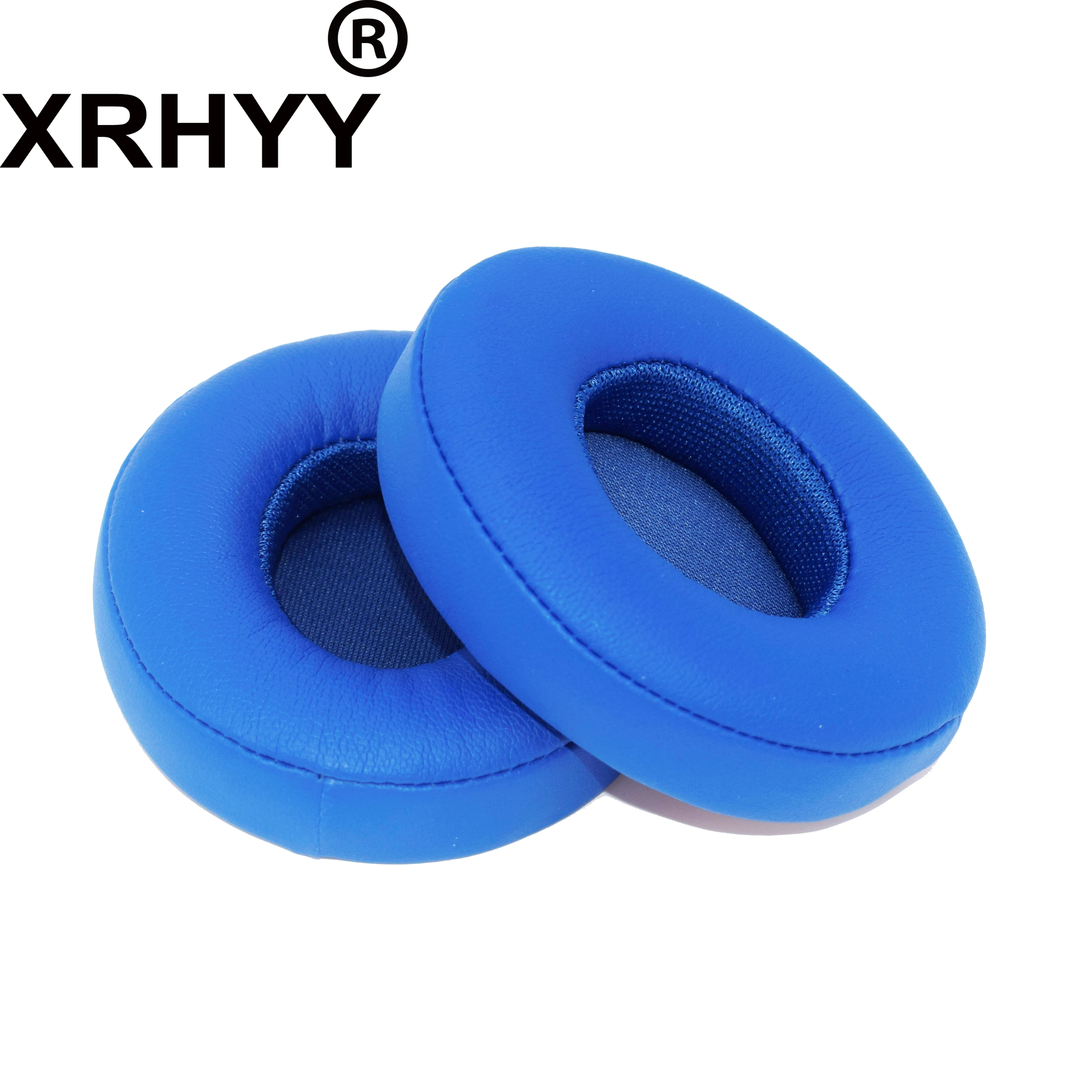 

XRHYY Blue Replacement Cushion Earpads Ear Pads for Beats by Dr. Dre Solo2, Solo 2.0 On-Ear Wired Headphones (Not Fit Wireless)