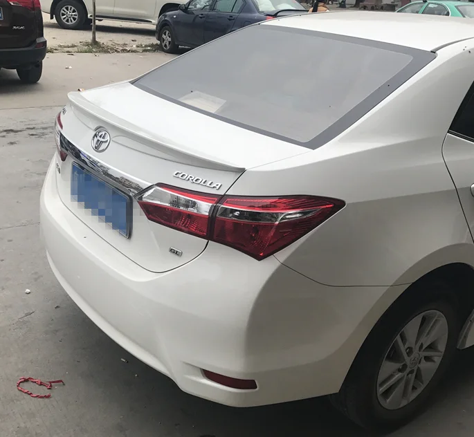 Спойлер для toyota corolla, задний багажник, крыло до, высококачественный АБС-пластик, спойлер, по цвету грунтовки