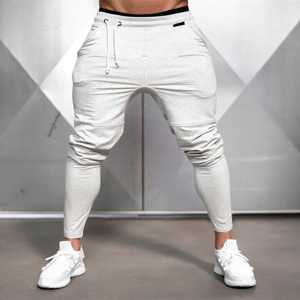 roots sweatpants Jogger Sweatpants Men Casual Skinny Cotton Pants Gym Fitness Workout Trousers Male 2020 Spring New Sportswear TrackPants Bottoms sports trousers for men