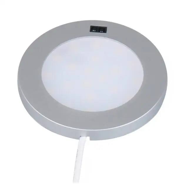 silver shell DC12V 3W LED Motion Sensor Under Cabinet Closet Lights Cupboard Kitchen Night Lamps Counter Wardrobe Mini Led Lights - Цвет: silver shell