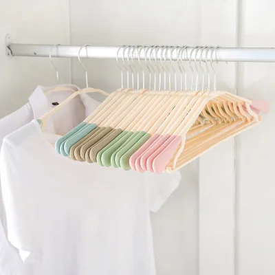 10Pcs Mult-function Space Saving Hanger Plastic Cloth Hanger Hook Magic Clothes Hanger With Hook Closet Organizer Home