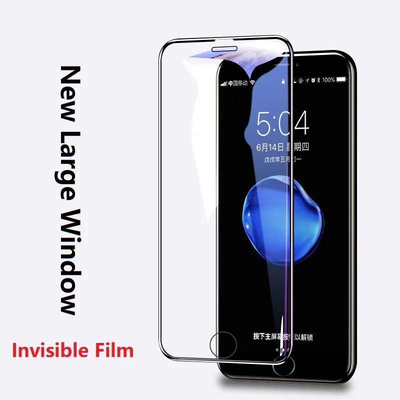 Закаленное стекло для iphone 6 6s Plus 7 8 защитная пленка экрана HD прозрачная анти синий