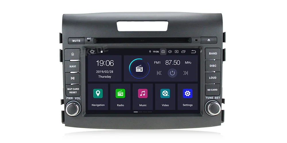 Discount MEKEDE Car Radio Multimedia Player 2 din 7"Android 9.0 Auto DVD Radio For CRV 2012-2014 stereo wifi GPS mirror link view camera 2