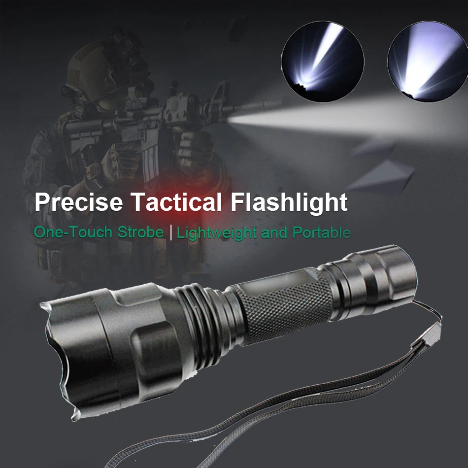 

20000LM LED Flashlight Emergent Lamp 18650 Rechargeable Tactical Military Cycling XPE Q5 T6 Lighting Camping Sport Goods Torch