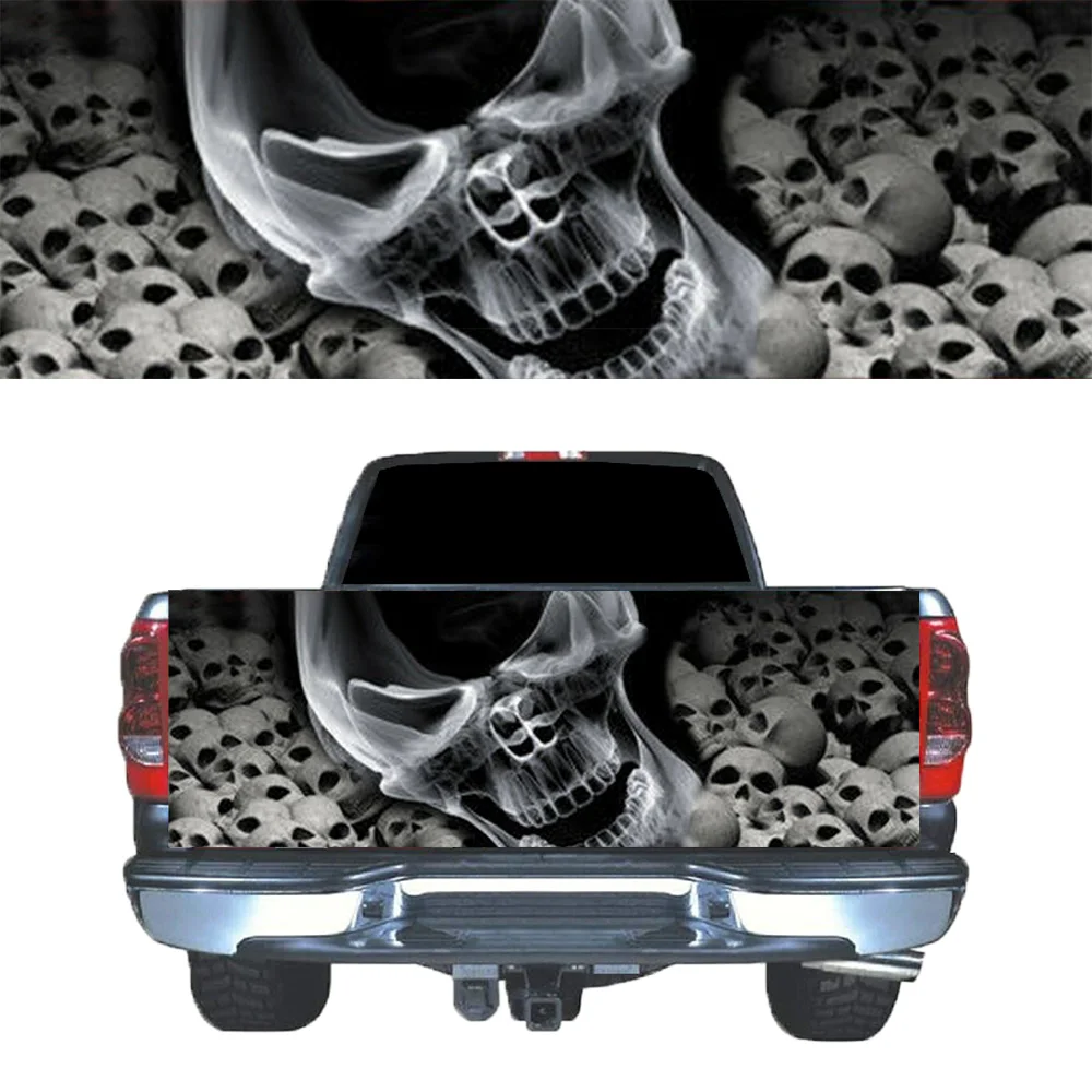 

SMOCKING SKULL Tailgate Graphic Decal Pickup Truck car rear door