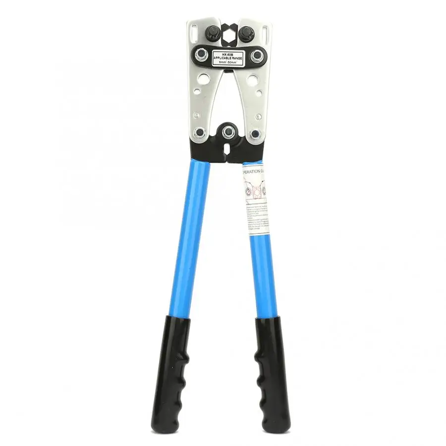 

HX-50B 6-50 Wire Terminal Cable Lug Crimper Terminal Ratchet Hand Tools