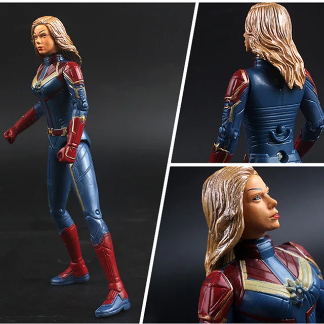 Captain Marvel Marvel Thor Iron Man Action Figure Toys Thanos Captain America Thor Spiderman Avengers Endgame Model Toys for Children - Цвет: Captain Marvel