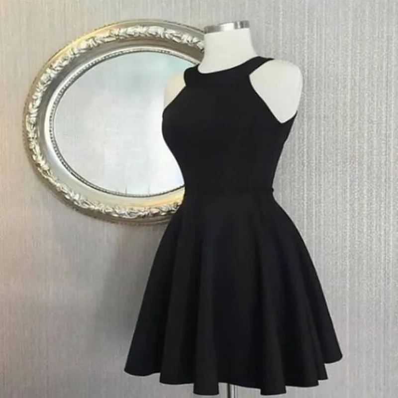 Белое короткое платье для подружки невесты Vestido Madrinha жемчужина шеи Линия горничной честь свадебное платье для гостей для женщин