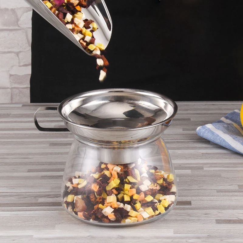 Полезные Нержавеющая сталь консервирования Воронка широкая рот банку с ручкой