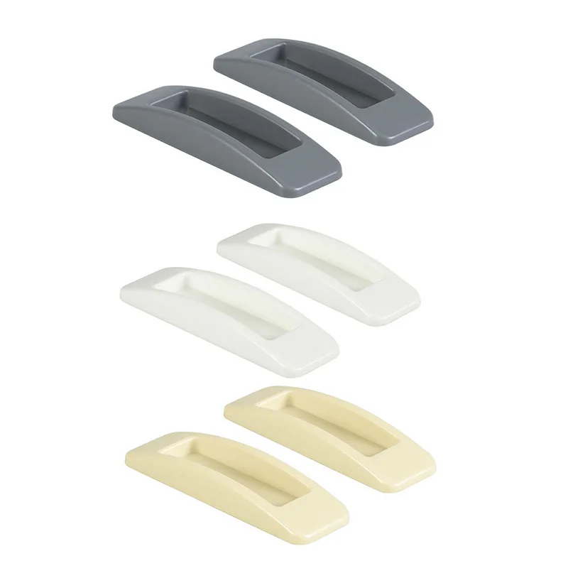 

New 2pcs/lot Door Handle Paste Open Sliding Door Handles for Interior Doors Window Cabinet Drawer Wardrobe Self-adhesive Handle