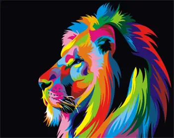 

DRAWJOY Colorful Animal Framed Picture Painting & Calligraphy DIY Painting By Numbers Coloring By Numbers