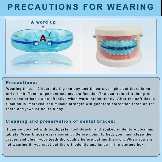 Dentistry Braces for teeth Orthodontic Teeth retainer Braces Silicone Trainer Teeth Retainer Bruxism Guard dental brackets