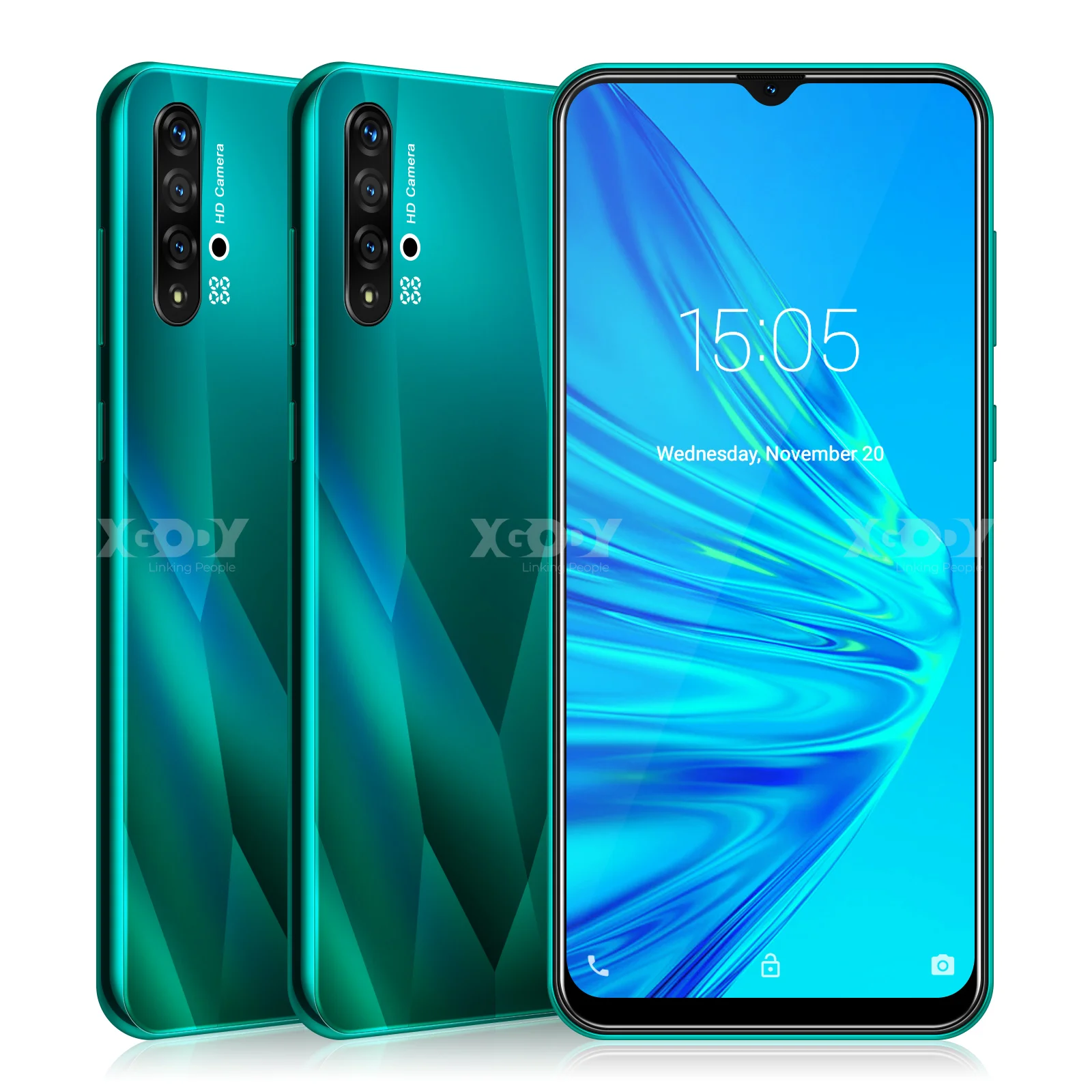 XGODY A50 3G Смартфон Android 9 0 6 5 дюймов 19:9 полный Экран 1 ГБ 4 MTK6580 ядра 5MP Камера 3000 мА/ч