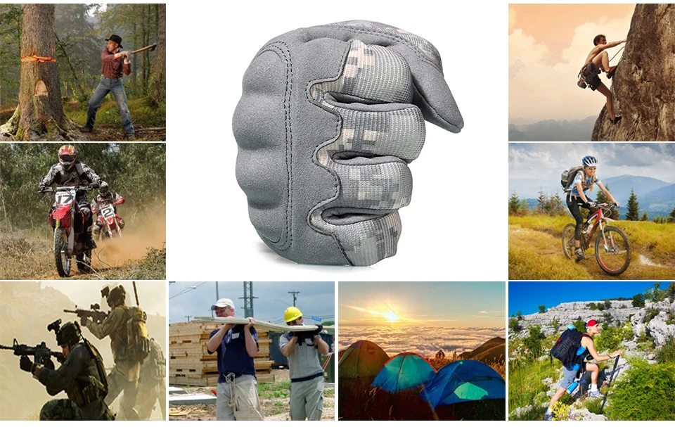 Camouflage Military Full Finger Gloves