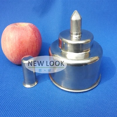 Chemical Stainless steel alcohol lamp 200ML Cotton wick explosion proof big fire seal Metal alcohol lamp
