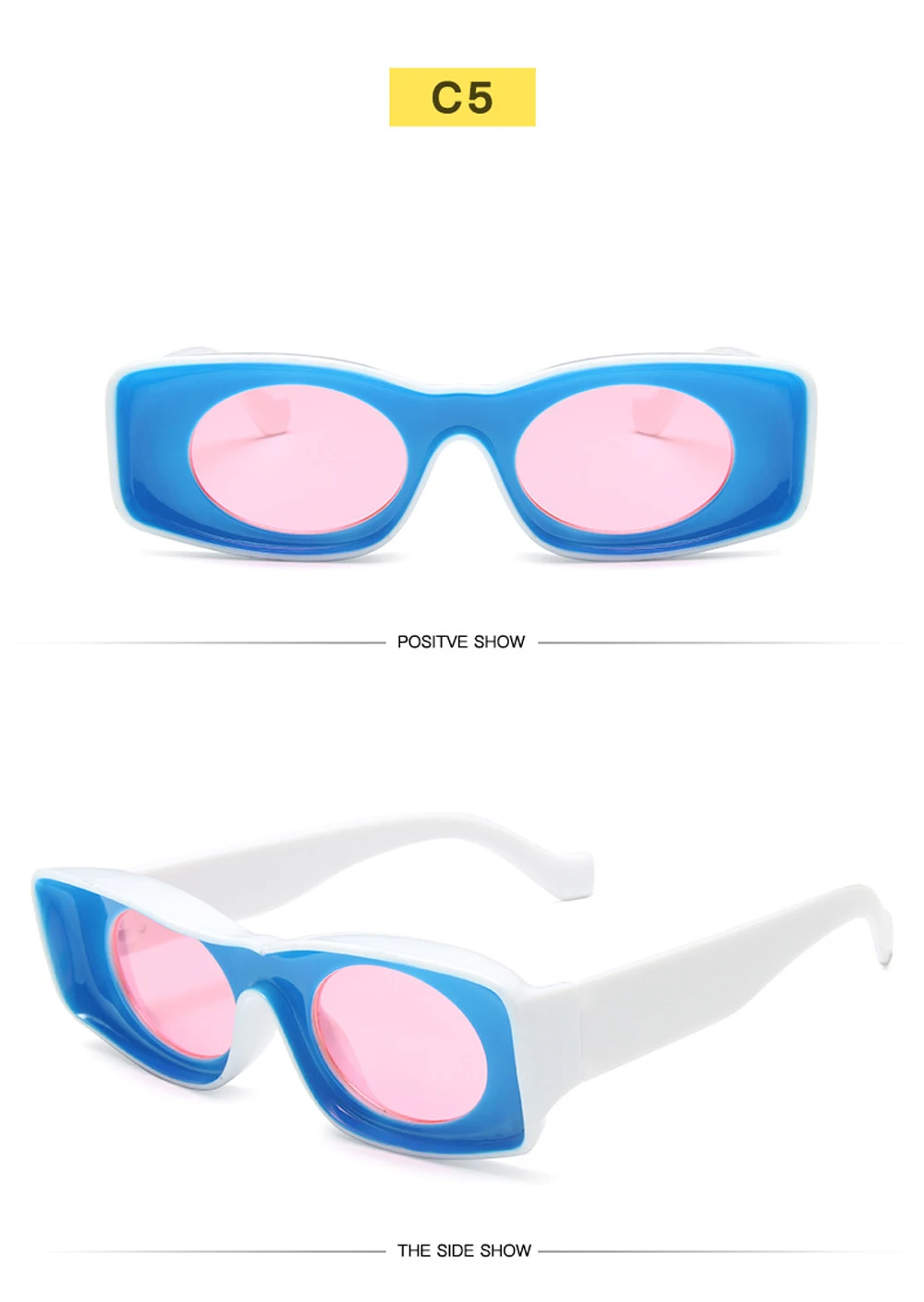 XaYbZc 2025 Punk Quadrat Sonnenbrille Frauen Luxus Marke Vintage Sonnenbrille Frauen Marke Gläser Frauen Mode Gafas De Sol Mujer – Detail 13