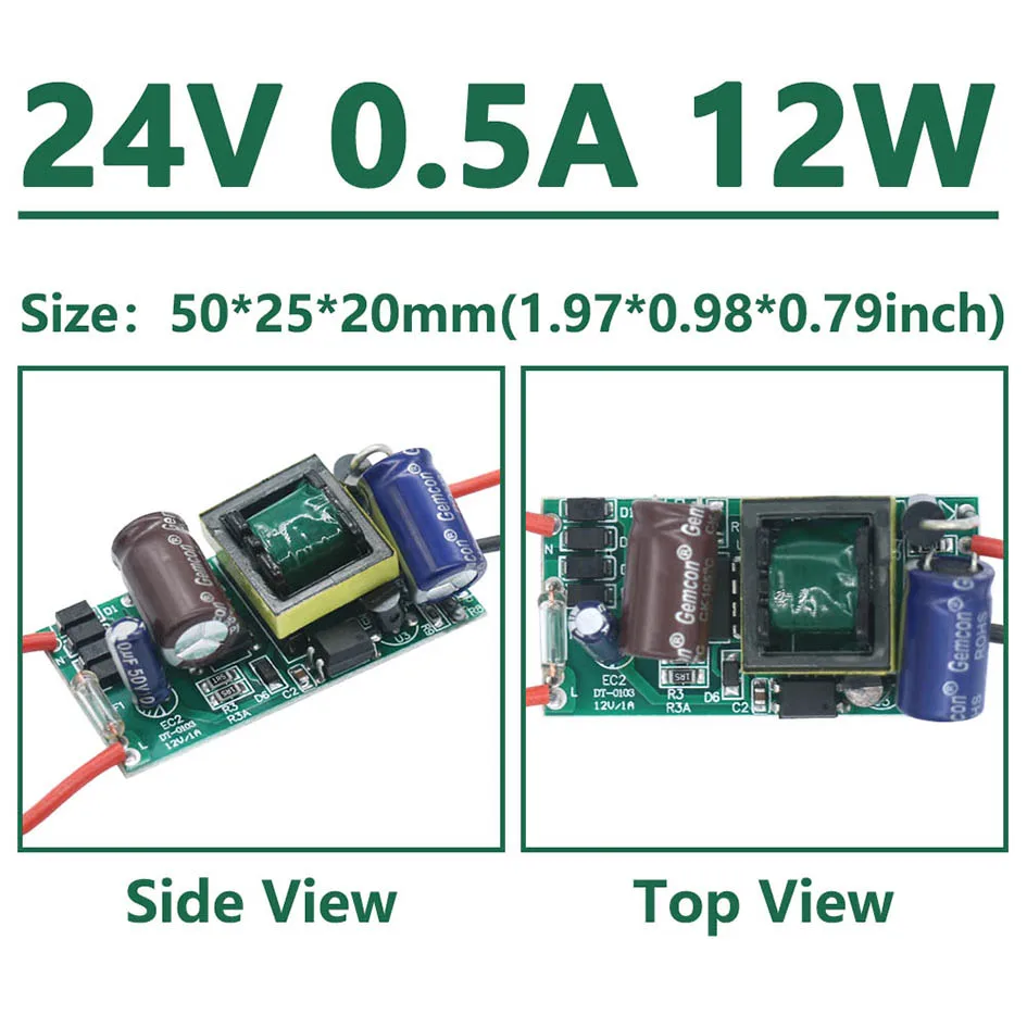 DC12V/24V 6W 12W 24W 36W 60W 84W 100W 120W Led-treiber 220V 230V Lichter Für LED Netzteil 12V Licht Transformatoren Für CPU FAN – Detail 5