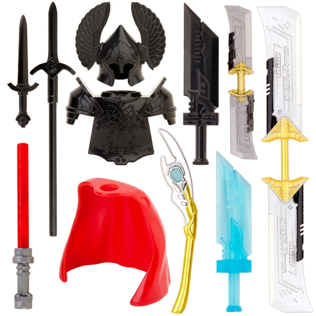 Lego Educational Resource: Lego Anime Minifigures: Huge Swords make all the  Difference