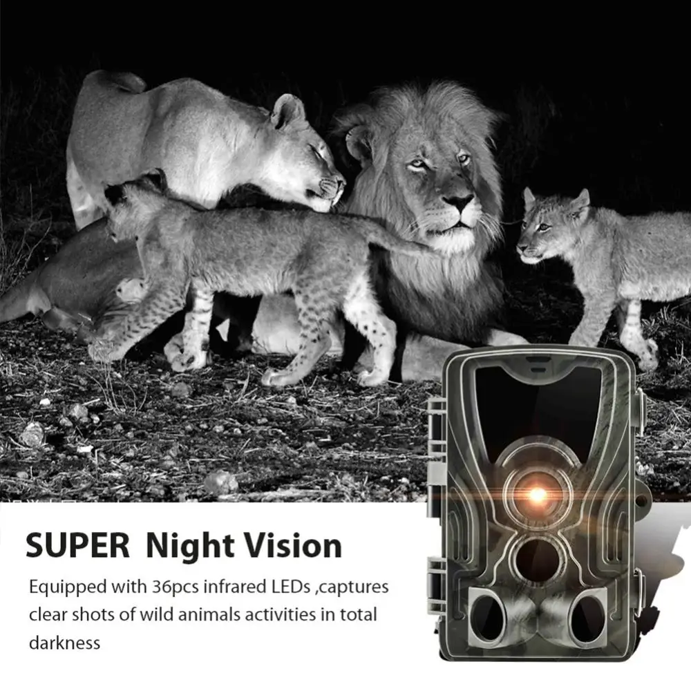 Trail охотничья камера игра Скаут ночной HC-801A 16MP 32GB ночной Водонепроницаемый дикой природы беспроводной движения Активированный стелс eletronicks