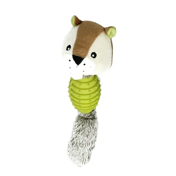 

Cute Plush Toys Squeak Pet Fox Animal Plush Toy Dog Chew Squeaky Whistling Involved Dog Toys