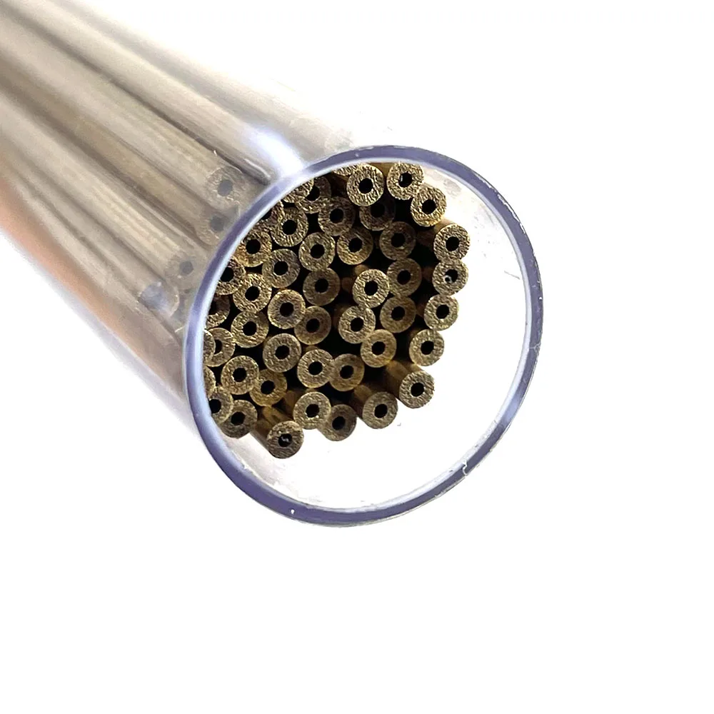 Ziyang Brass Electrode Tube OD2.0*500mm Single Hole 50 Piece for EDM Drilling Hole Machine