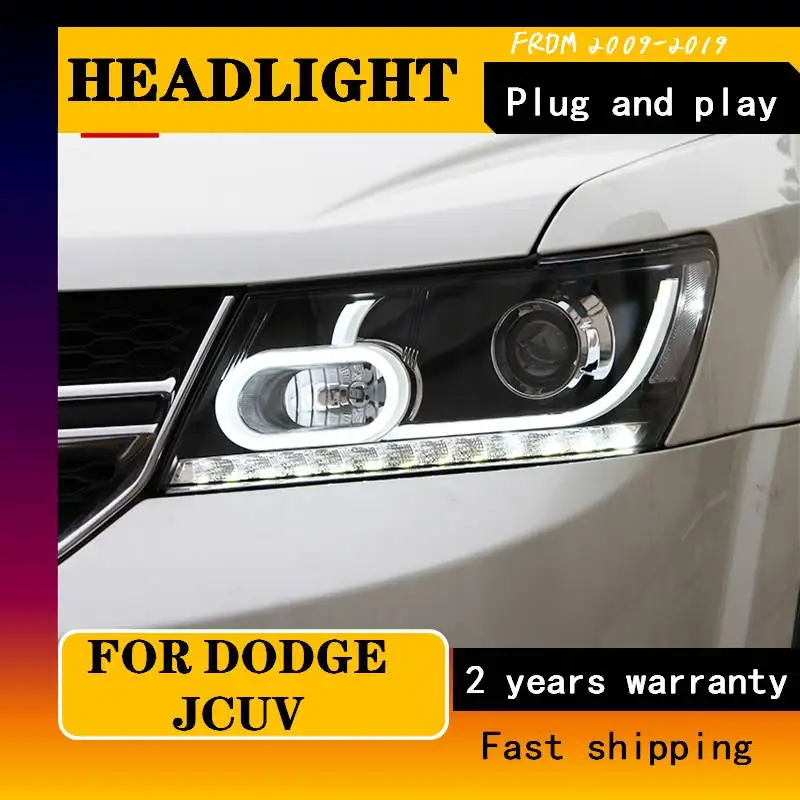 

Передняя фара для Dodge JCUV 2009-2019 фары для путешествий Fiat Freemot динамический сигнал поворота DRL H7 светодиодсветодиодный Биксеноновая лампа автомобильный аксессуар