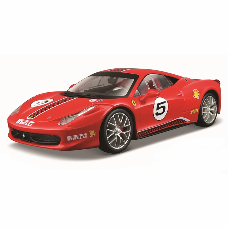 Модель автомобиля Bburago Ferrari 458 литой автомобиль из сплава 1:24 |