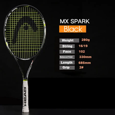elite black Оригинальная головная Теннисная ракетка, углеродная Теннисная ракетка с сумкой, наматывающая теннисная струна, Tenis Masculino, ракетка для тренировок, ракета для тенниса - Цвет: elite black