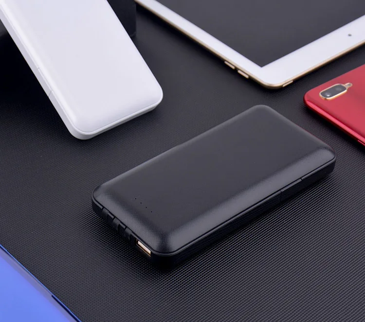 Внешний аккумулятор 10000 мА/20000 мА/ч с кабелем Micro usb type-c, 2 А, быстрая зарядка, внешний аккумулятор для смартфона