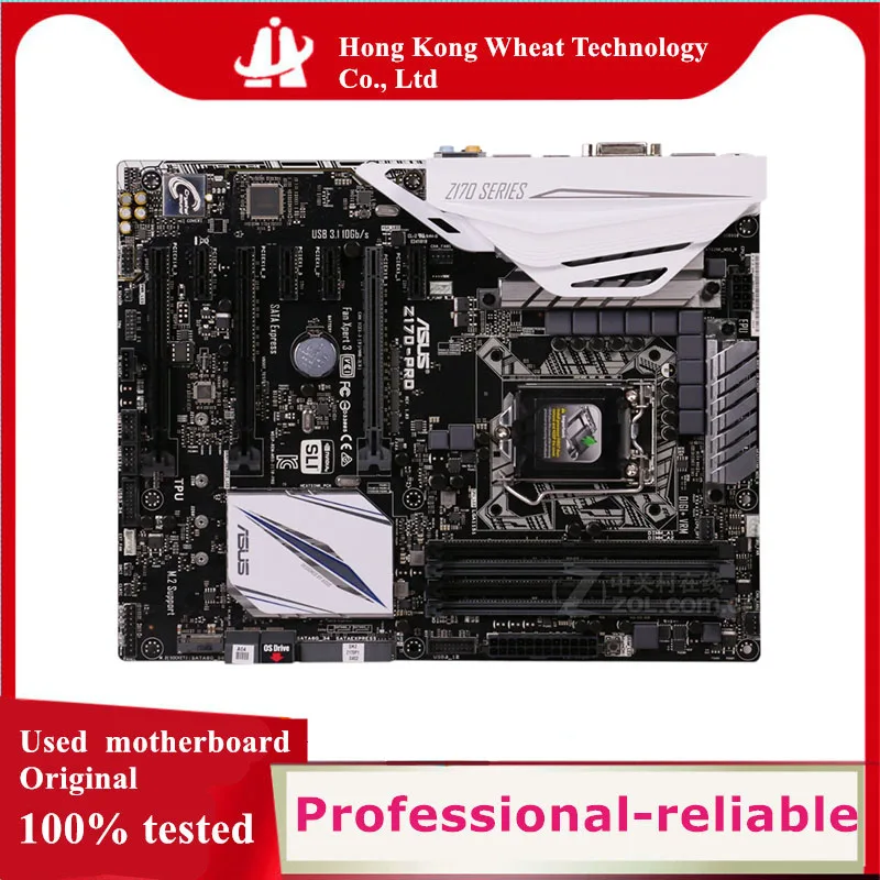 Для ASUS Z170-PRO материнская плата Socket LGA 1151 DDR4 M.2 nvme ssd для Intel Z170 оригинальная
