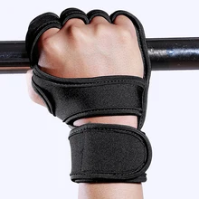 1 пара, мужские, женские, на запястье, на половину пальца, Нескользящие, для бодибилдинга, спортзала, тренировки, тренировки, защитные, для тяжелой атлетики, Перчатки для фитнеса