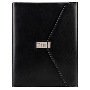 

LJL-Binder A4 File Folder with Lock Business Manager Password Briefcase File Cabinet Holder Manager Password Briefcase Bag